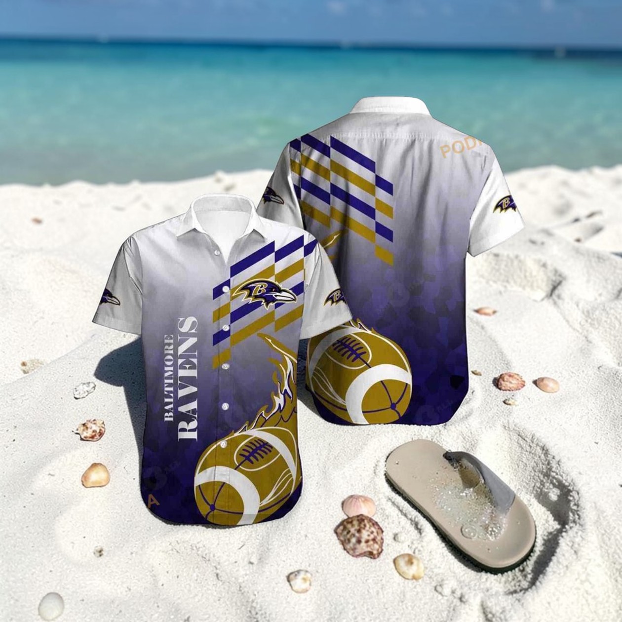 Baltimore Ravens Trending Model 7 Hawaiian Shirt, Ravens Gear Baltimore Ravens Trending Model 7 Hawaiian Shirt, Ravens Gear