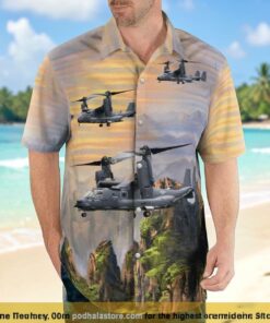 Bell Boeing V 22 Osprey Hawaiian Shirt Outfit