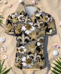 Best New Orleans Saints Hawaiian Shirt For Sale, Tropical Shirt, Saints Apparel