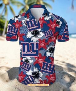 Best New York Giants Hawaiian Aloha Shirt Gift For Fans, Tropical Shirt, New York Giants Merch