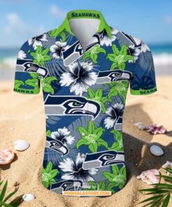 Best Seattle Seahawks Hawaiian Shirt Gift, Tropical Shirt, Seattle Seahawks Unique Gifts