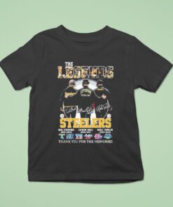 Bill Cowher Chuck Noll Mike Tomlin Pittsburgh Slers The Legends Thank You For The Memories Signatures Shirt