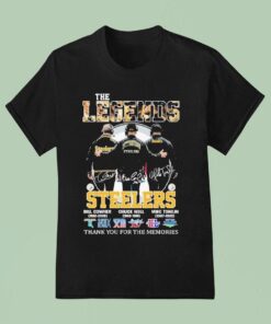 Bill Cowher Chuck Noll Mike Tomlin Pittsburgh Slers The Legends Thank You For The Memories Signatures Shirt