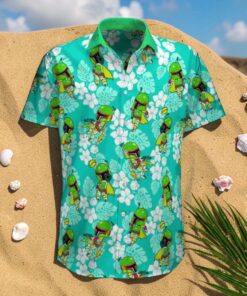 Boba Tropical Beach Star Wars 3D Funny Hawaiian Shirt