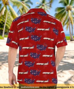 Boeing 787 8 Dreamliner United Airlines America Map Seamless Christmas Aloha Hawaiian Shirt