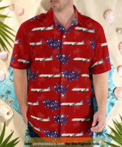 Boeing 787 8 Dreamliner United Airlines America Map Seamless Christmas Aloha Hawaiian Shirt