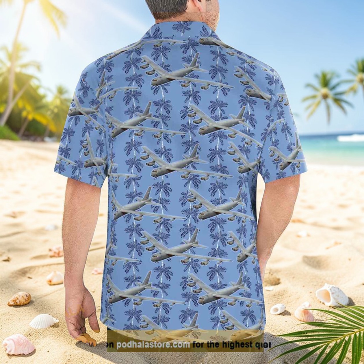 Boeing B 52 Stratofortress Christmas Seamless Hawaiian Shirt Man Boeing B 52 Stratofortress Christmas Seamless Hawaiian Shirt Man