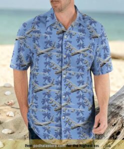Boeing B 52 Stratofortress Christmas Seamless Hawaiian Shirt Man