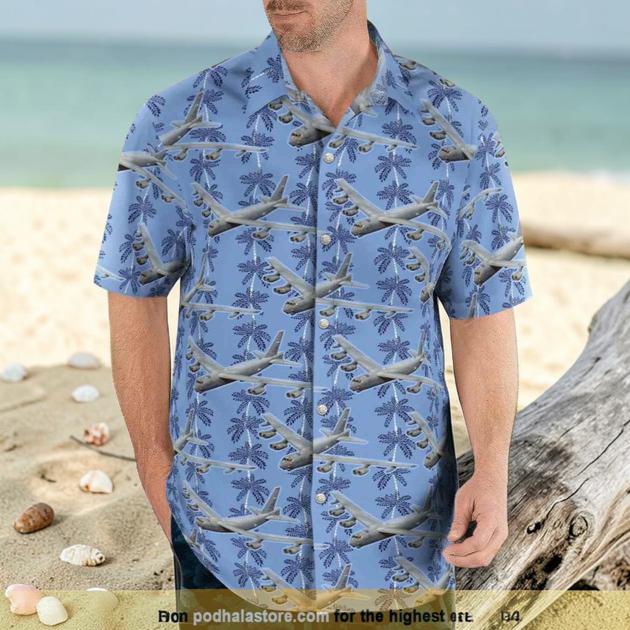 Boeing B 52 Stratofortress Christmas Seamless Hawaiian Shirt Man Boeing B 52 Stratofortress Christmas Seamless Hawaiian Shirt Man