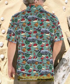 Boeing C 17 Globemaster Iii Christmas Seamless Hawaiian Shirt Man