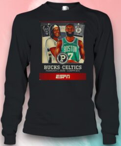 Boston Celtics Vs Milwaukee Bucks NBA Pioneers Classic 2026 Cooper Clifton Lloyd Poster Retro Shirt