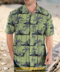 British Army Boeing Ah 64e Guardian Hawaiian Shirt Outfit