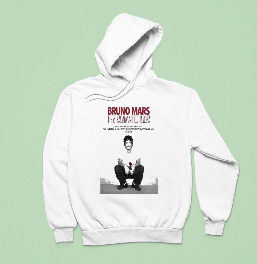 Bruno Mars Sofi Stadium Los Angeles Ca The Romantic Tour 2026 Shirt Bruno Mars Sofi Stadium Los Angeles Ca The Romantic Tour 2026 Shirt