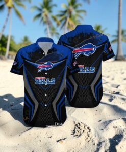 Buffalo Bills Hawaiian Shirt Tropical Flower Beach For Men, Bills Merch