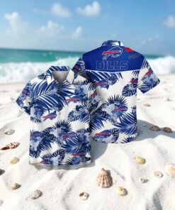 Buffalo Bills NFL Palm Leaves Hot Summer Collection Funny 3D NFL Hawaiian Shirt, Buffalo Bills Merchandise