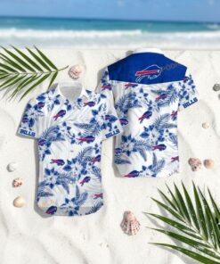 Buffalo Bills Trending Hawaiian Shirt Tropical Flower Summer, Buffalo Bills Team Gifts