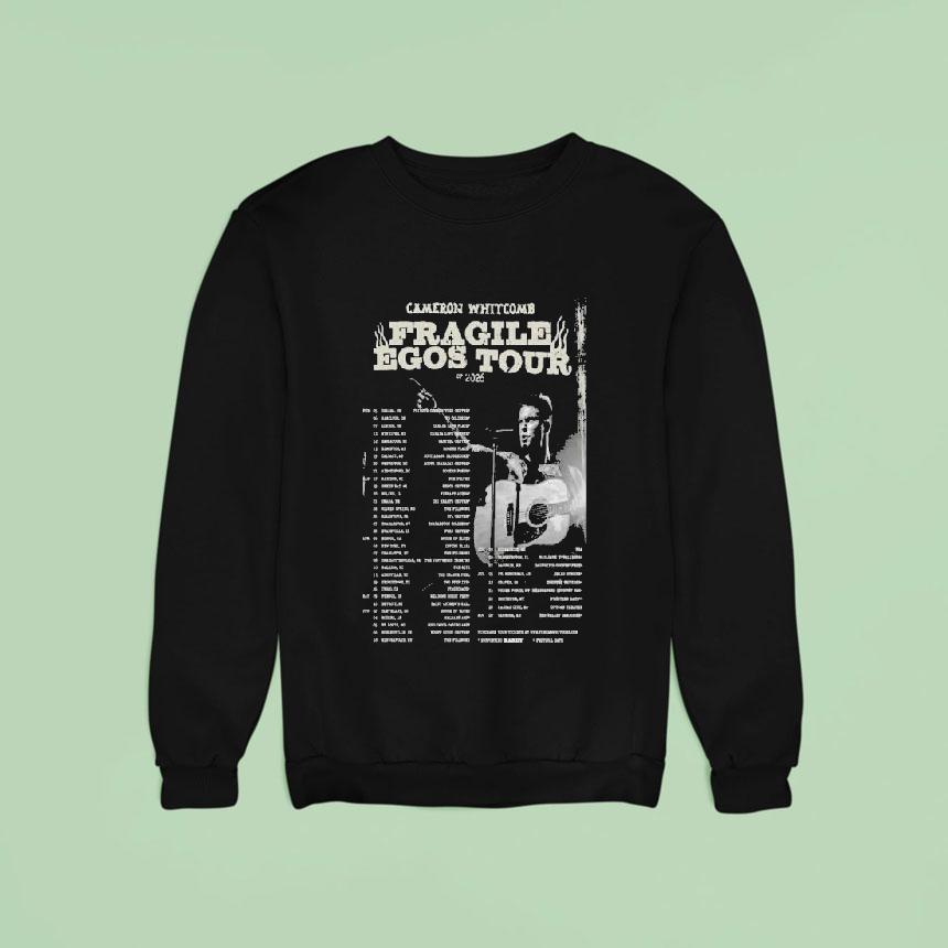 Cameron Whitcomb Fragile Egos Tour 2026 Dates Shirt Cameron Whitcomb Fragile Egos Tour 2026 Dates Shirt