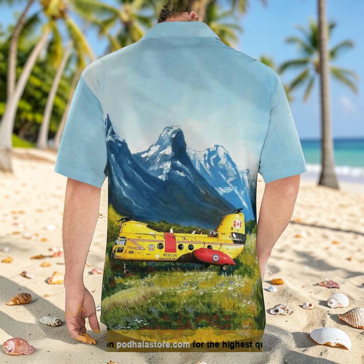 Canada Aviation And Space Museum Boeing Vertol Ch 113 Labrador Serial 301 Hawaiian Shirt Canada Aviation And Space Museum Boeing Vertol Ch 113 Labrador Serial 301 Hawaiian Shirt