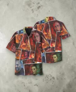 Characters Stranger Things 4 Halloween Hawaii Shirt