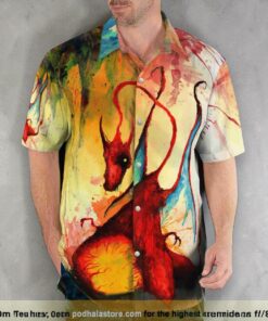 Charizard Halloween Pokemon 3D Funny Hawaiian Shirt, Charizard Fan Shirt for Sale