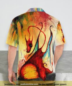 Charizard Halloween Pokemon 3D Funny Hawaiian Shirt, Charizard Fan Shirt for Sale
