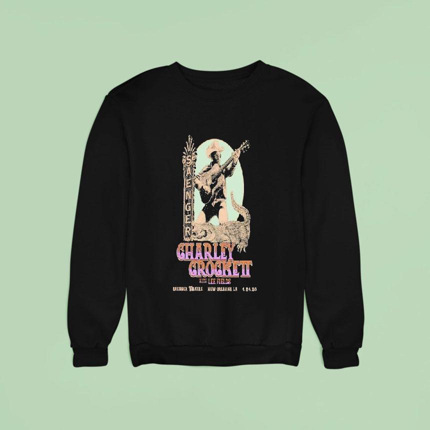 Charley Crockett New Orleans La April 24 2026 Gator Shirt Charley Crockett New Orleans La April 24 2026 Gator Shirt