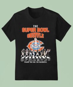 Chicago Bears The Super Bowl Shuffle Thank You For The Memories Road Abbey Signatures Shirt