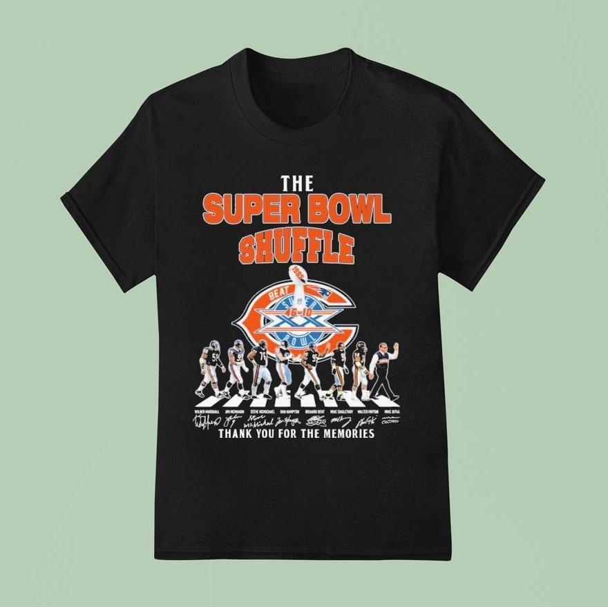 Chicago Bears The Super Bowl Shuffle Thank You For The Memories Road Abbey Signatures Shirt Chicago Bears The Super Bowl Shuffle Thank You For The Memories Road Abbey Signatures Shirt