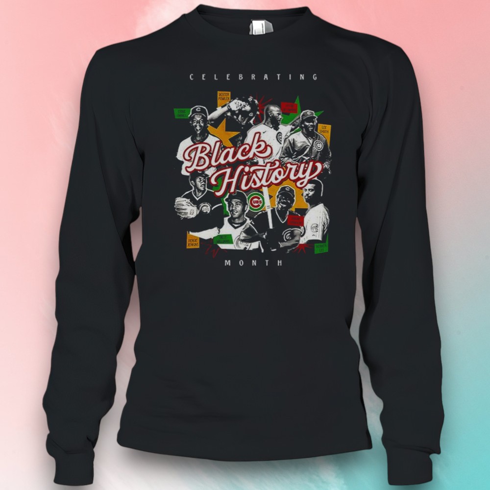 Chicago Cubs Black History Celebrating Month Shirt Chicago Cubs Black History Celebrating Month Shirt