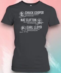 Chuck Cooper Nat Clifton And Earl Lloyd 75th Anniversary NBA Pioneers Signature Shirt