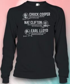 Chuck Cooper Nat Clifton And Earl Lloyd 75th Anniversary NBA Pioneers Signature Shirt