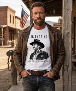 Chuck Norris Legends Never Die Chuck Norris Memorial Shirt