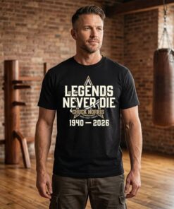 Chuck Norris Legends Never Die Tribute 1940–2026 Memorial Shirt