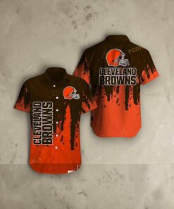 Cleveland Browns Trending Model 3 Funny Hawaiian Shirt, Browns Shirt