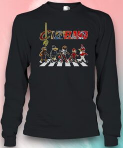 Cleveland Sports Teams Browns Guardians Monsters Charge Cavaliers Mascot Cross The Road Shirt