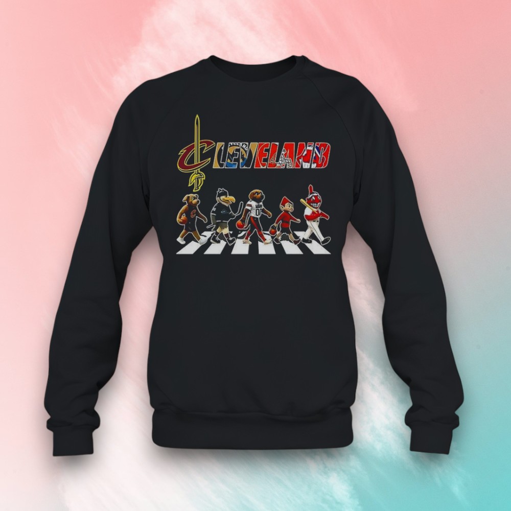 Cleveland Sports Teams Browns Guardians Monsters Charge Cavaliers Mascot Cross The Road Shirt Cleveland Sports Teams Browns Guardians Monsters Charge Cavaliers Mascot Cross The Road Shirt