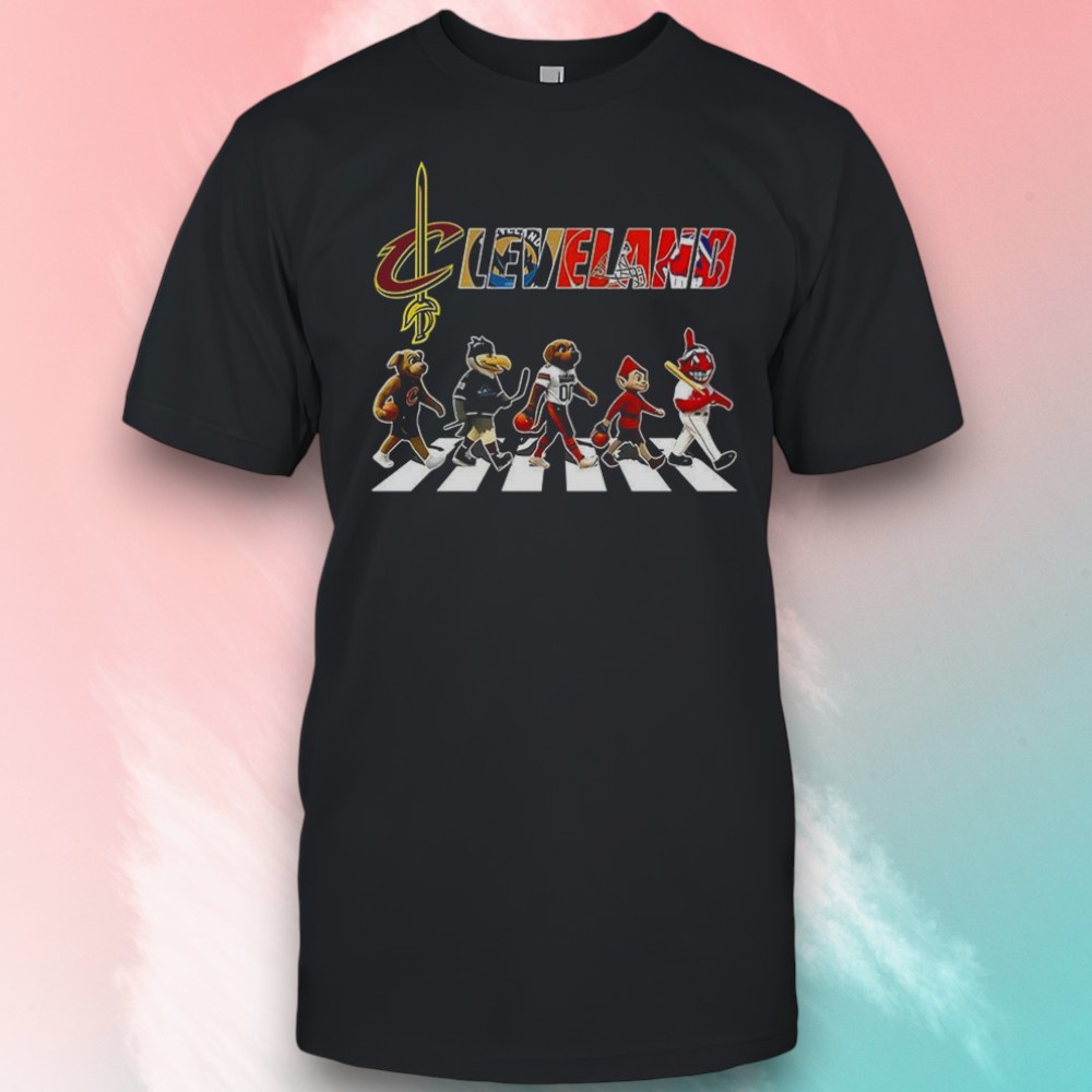 Cleveland Sports Teams Browns Guardians Monsters Charge Cavaliers Mascot Cross The Road Shirt Cleveland Sports Teams Browns Guardians Monsters Charge Cavaliers Mascot Cross The Road Shirt