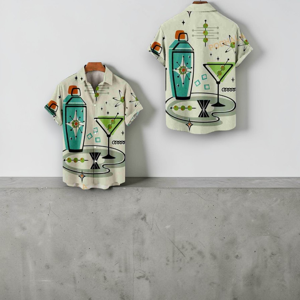 Cocktails Casual Short Sleeve Funny Summer Hawaiian Shirt Cocktails Casual Short Sleeve Funny Summer Hawaiian Shirt