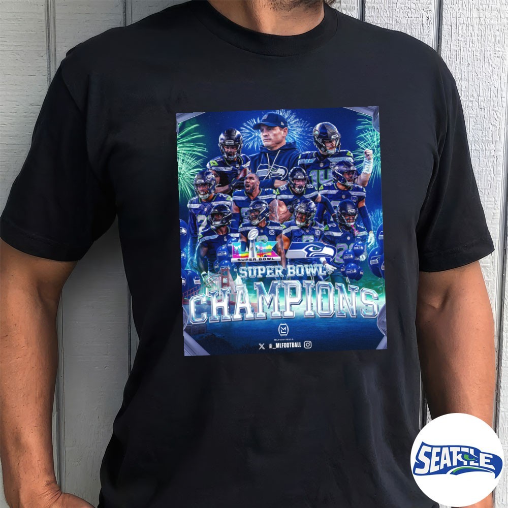 Congratulations To The Seattle Seahawks On Winning The Super Bowl LX Poster Shirt Congratulations To The Seattle Seahawks On Winning The Super Bowl LX Poster Shirt