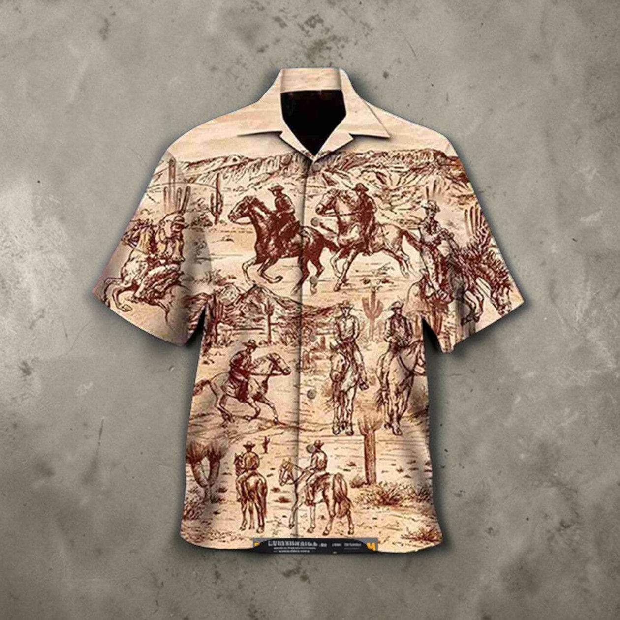 Cowboy Summer Short Sleeve Father Day Vintage Beach For Horse Lovers Hawaiian Shirt
