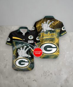 Custom Name Green Bay Packers NFL Hawaiian Shirt, Packers Merch