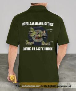 Custom Name Rcaf Boeing Ch 147f Chinook Hawaiian Shirt Outfit