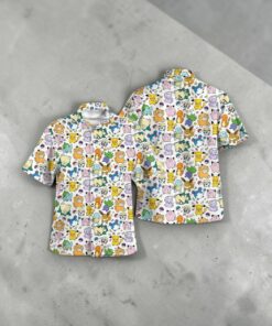 Cute Poke Pattern For Enjoy Summer Funny Hawaiian Shirt