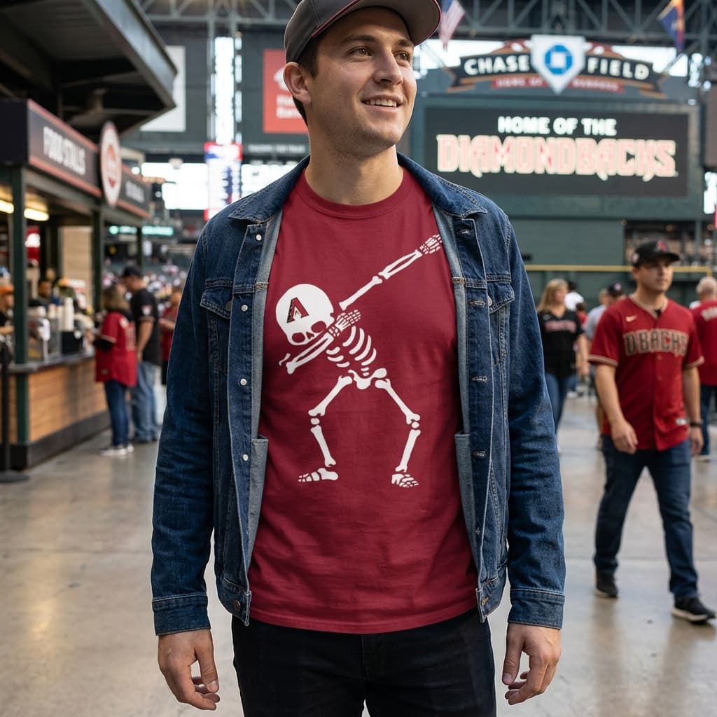 Dabbing Skull Arizona Diamondbacks Unisex Shirt Dabbing Skull Arizona Diamondbacks Unisex Shirt