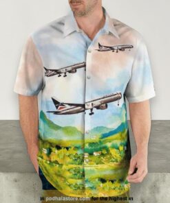Delta Air Lines Boeing 757 232 Funny Hawaiian Shirt