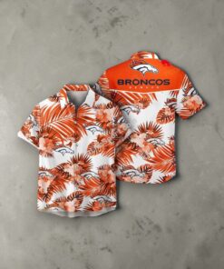 Denver Broncos NFL Palm Leaves Hot Summer Collection Funny 3D NFL Hawaiian Shirt, Broncos Unique Gifts