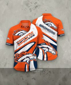 Denver Broncos Style Trending Model NFL Funny Hawaiian Shirt, Broncos Gifts for Fans