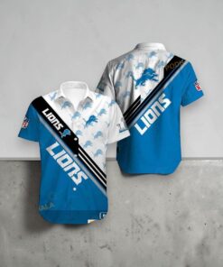 Detroit Lions Trending Funny Hawaiian Shirt, Lions Gifts for Fans