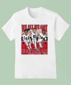 Drake Maye, Stefon Diggs, Christian Gonzalez We All We Got We’re On To Santa Clara Conference Champions 2026 Caricatures Shirt