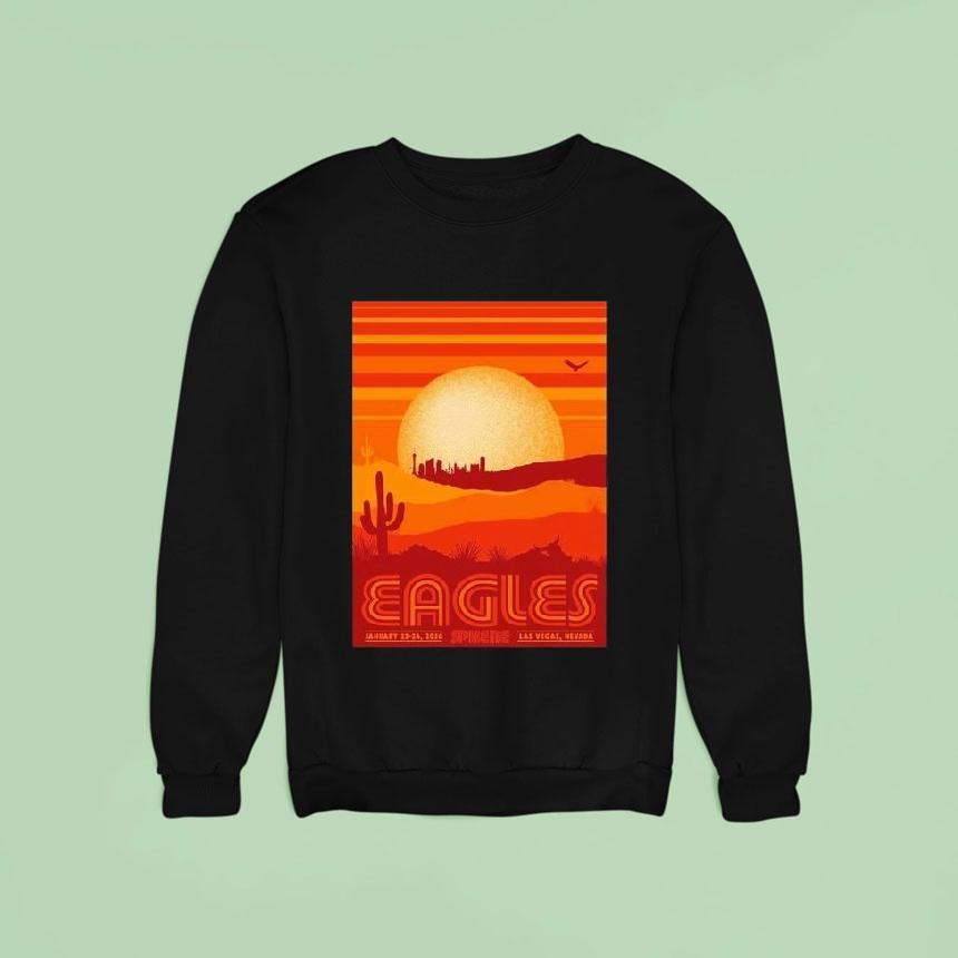 Eagles Live At Sphere Las Vegas On January 23-24 2026 Gig Shirt Eagles Live At Sphere Las Vegas On January 23-24 2026 Gig Shirt